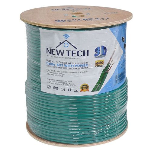 300M Cable COAXIAL KX7 + 2 Fils Alimentation